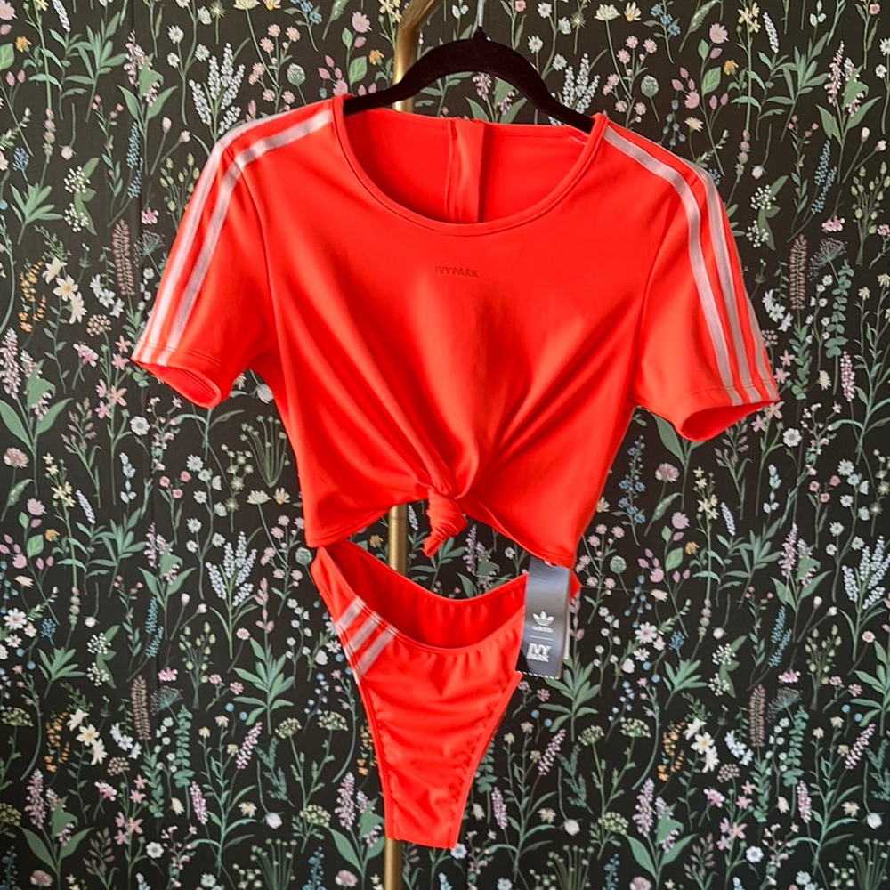 IVY PARK Adidas Bold Red Cutout Set